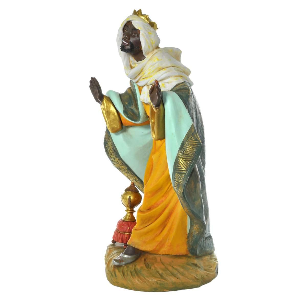 Statua presepe 45 cm re magio baldassarre