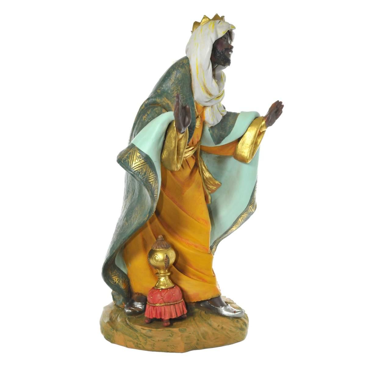 Statua presepe 45 cm re magio baldassarre