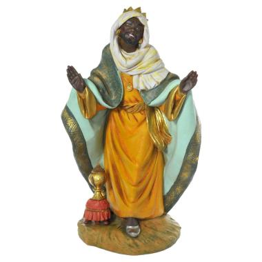Statua presepe 45 cm re magio baldassarre