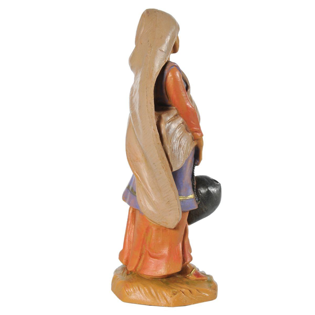 Statua presepe 12 cm naamah donna con velo e anfora edizione limitata