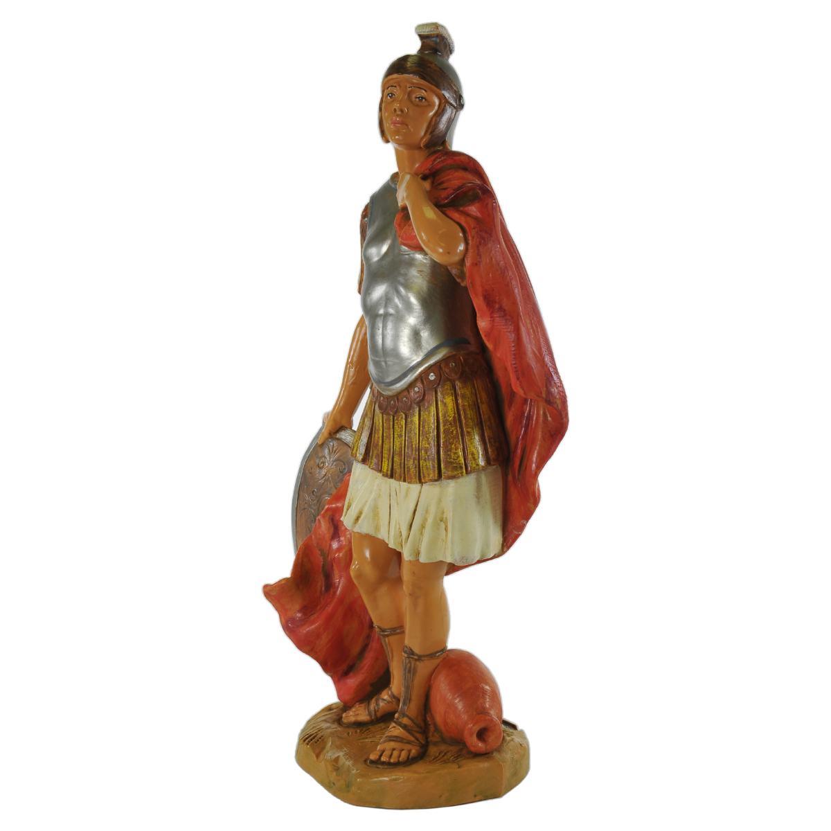 Statua presepe 30 cm soldato romano con scudo