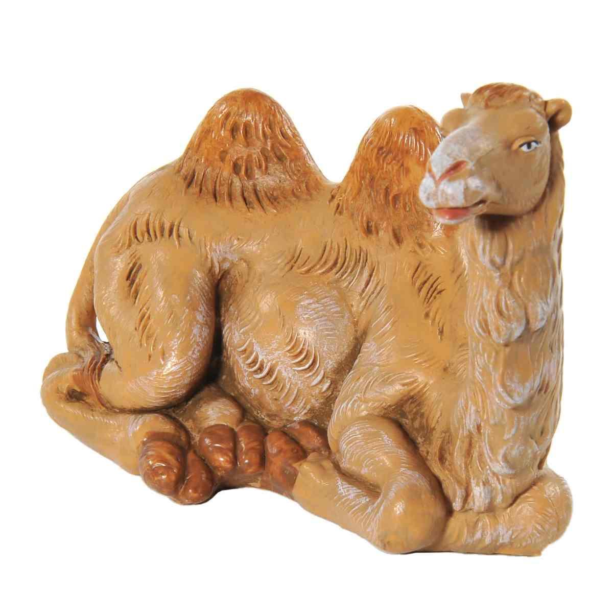 Statua presepe 12 cm cammello seduto
