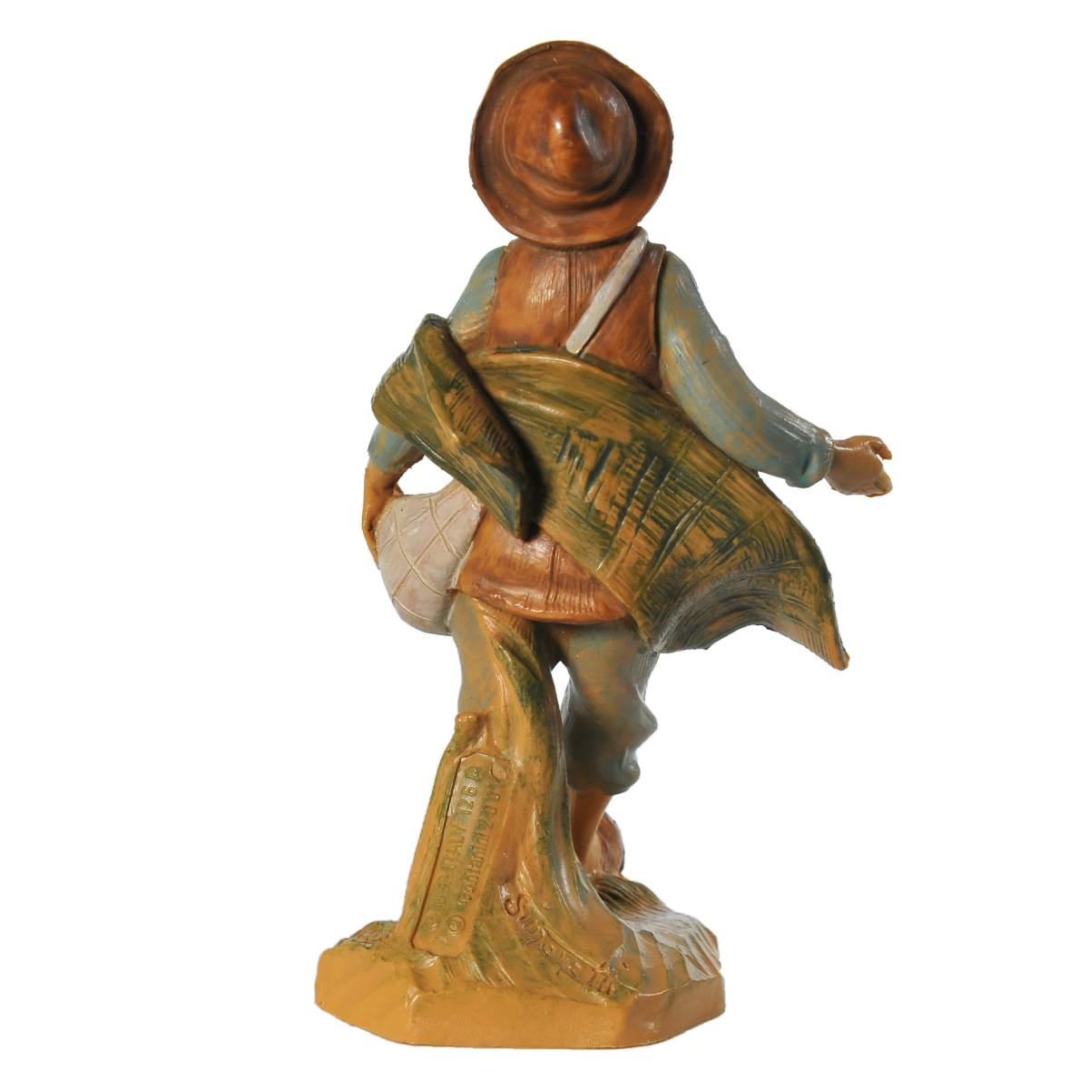 Statua presepe 12 cm pastore che semina