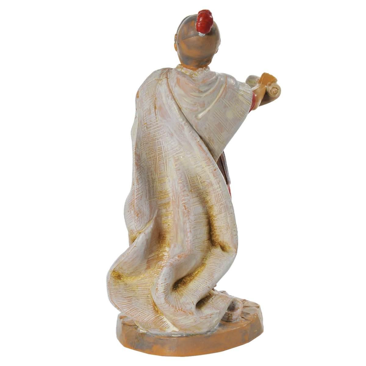 Statua presepe 12 cm soldato romano pergamena