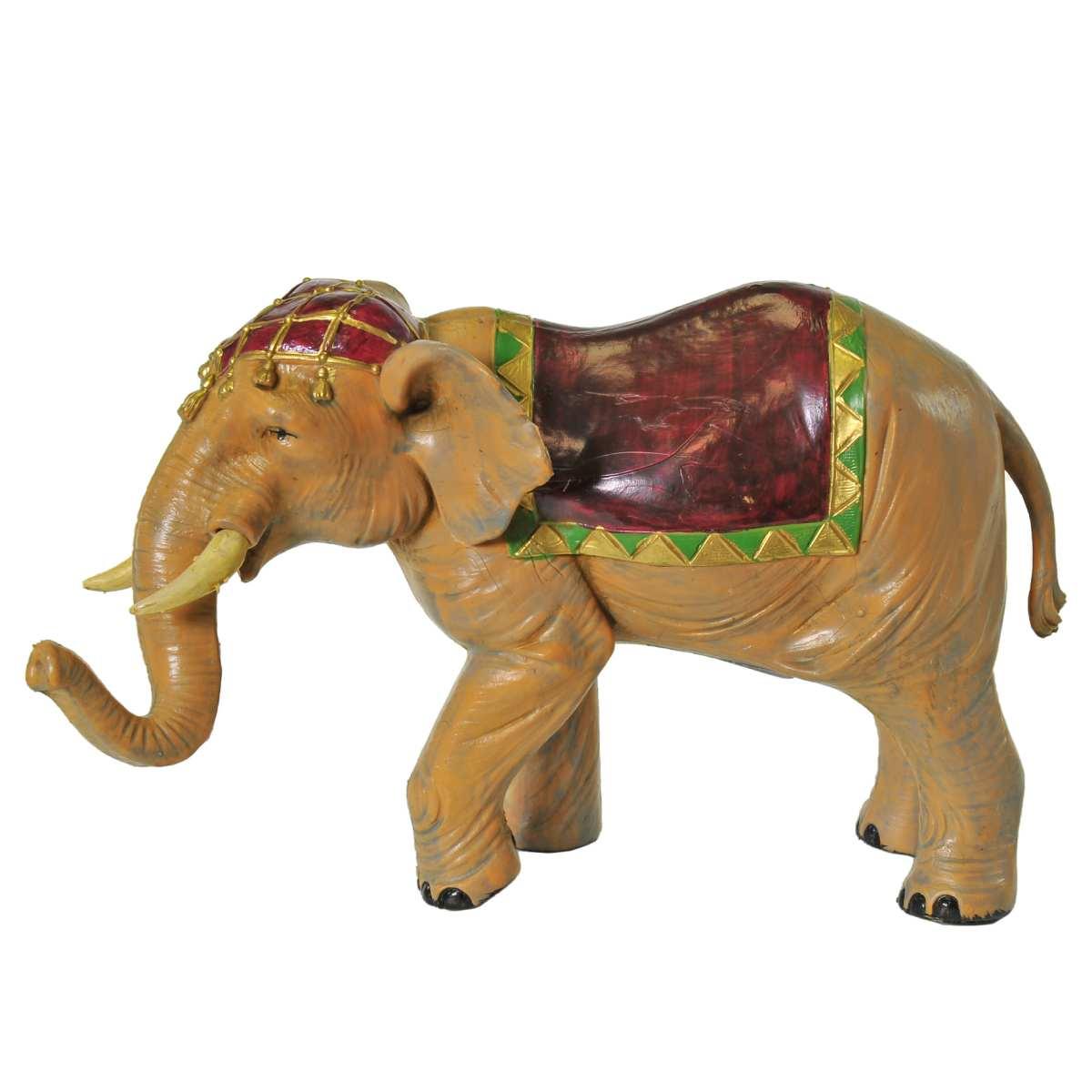 Statua presepe 12 cm elefante in piedi