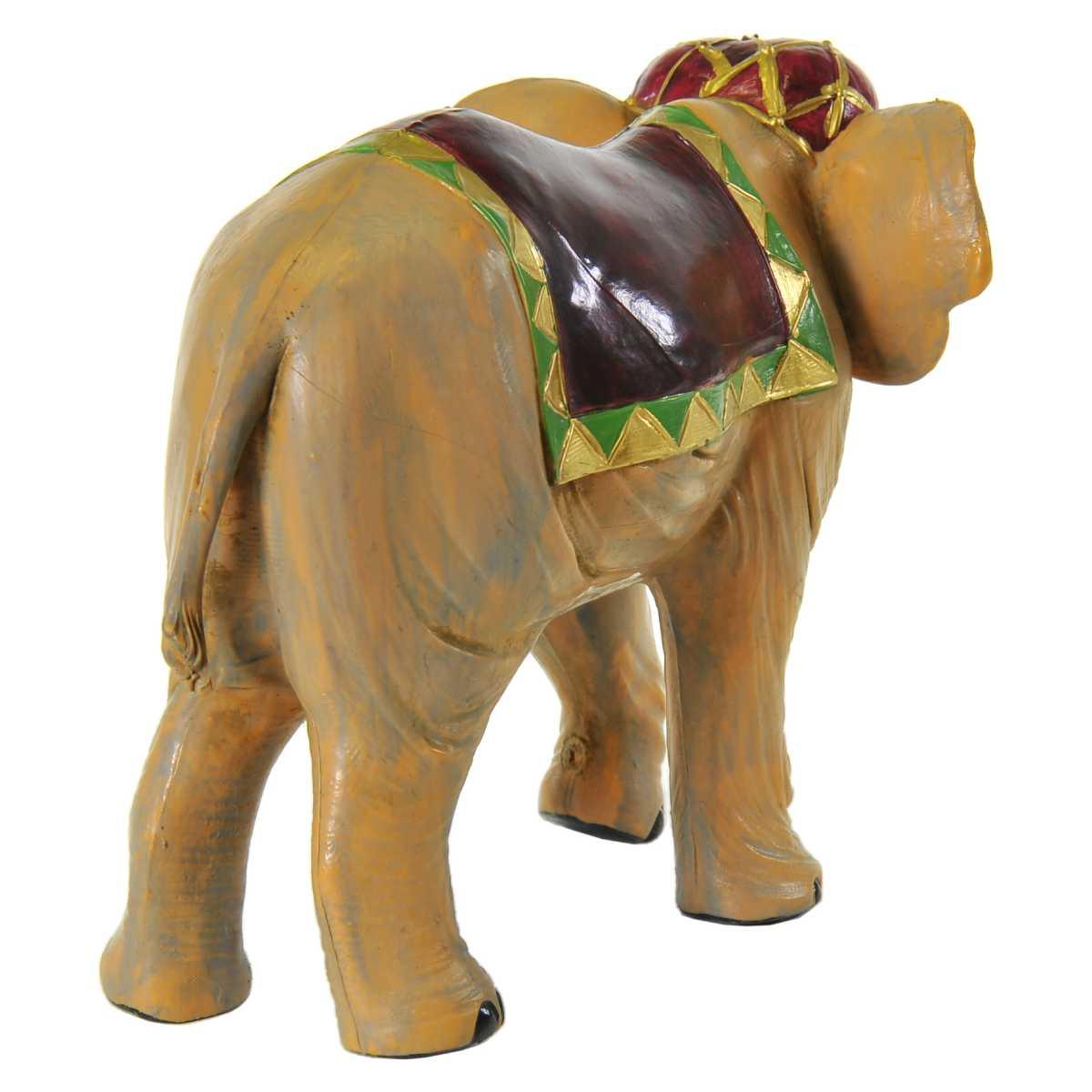 Statua presepe 12 cm elefante in piedi
