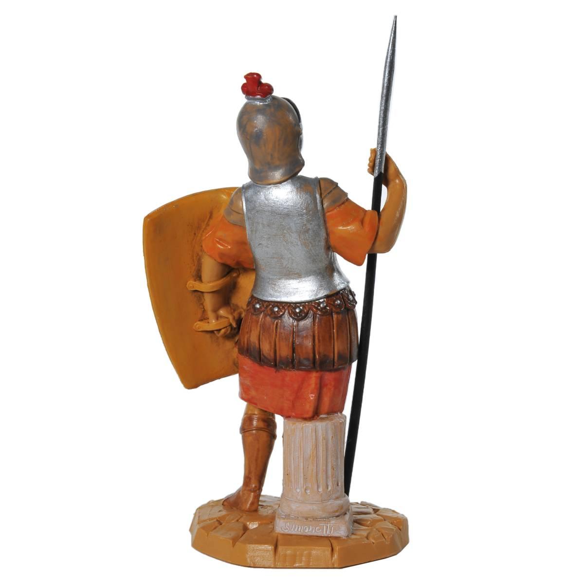 Statua presepe 12 cm soldato romano scudo