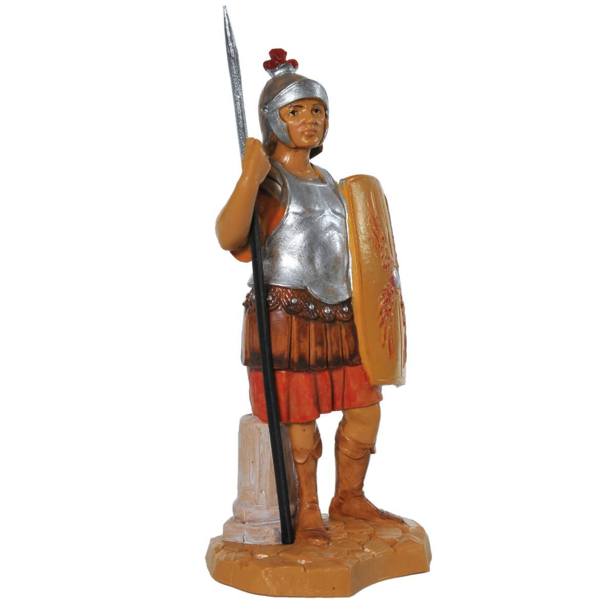 Statua presepe 12 cm soldato romano scudo