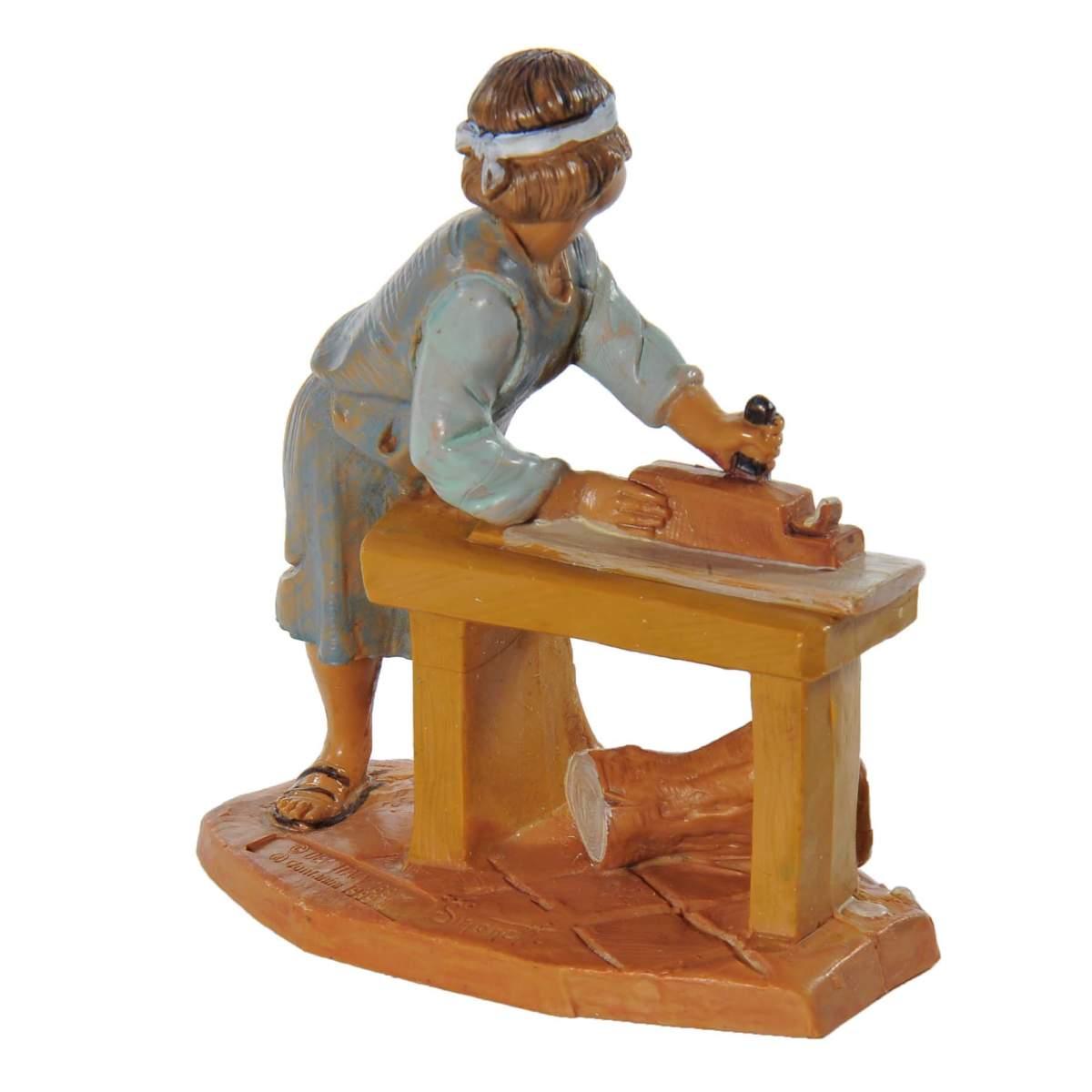 Statua presepe 12 cm apprendista falegname