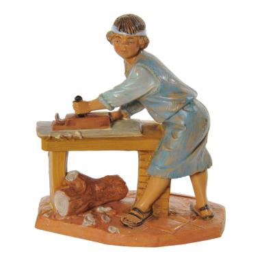 Statua presepe 12 cm apprendista falegname