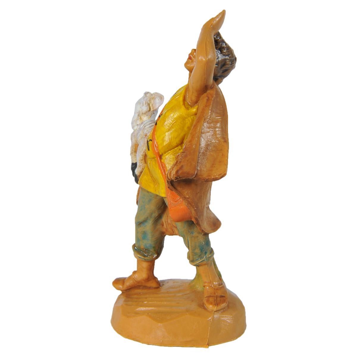 Statua presepe 6.5 cm pastore pecora