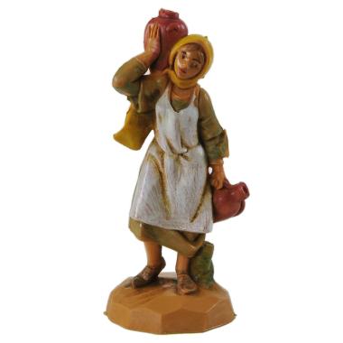 Statua presepe 6.5 cm pastorella brocche