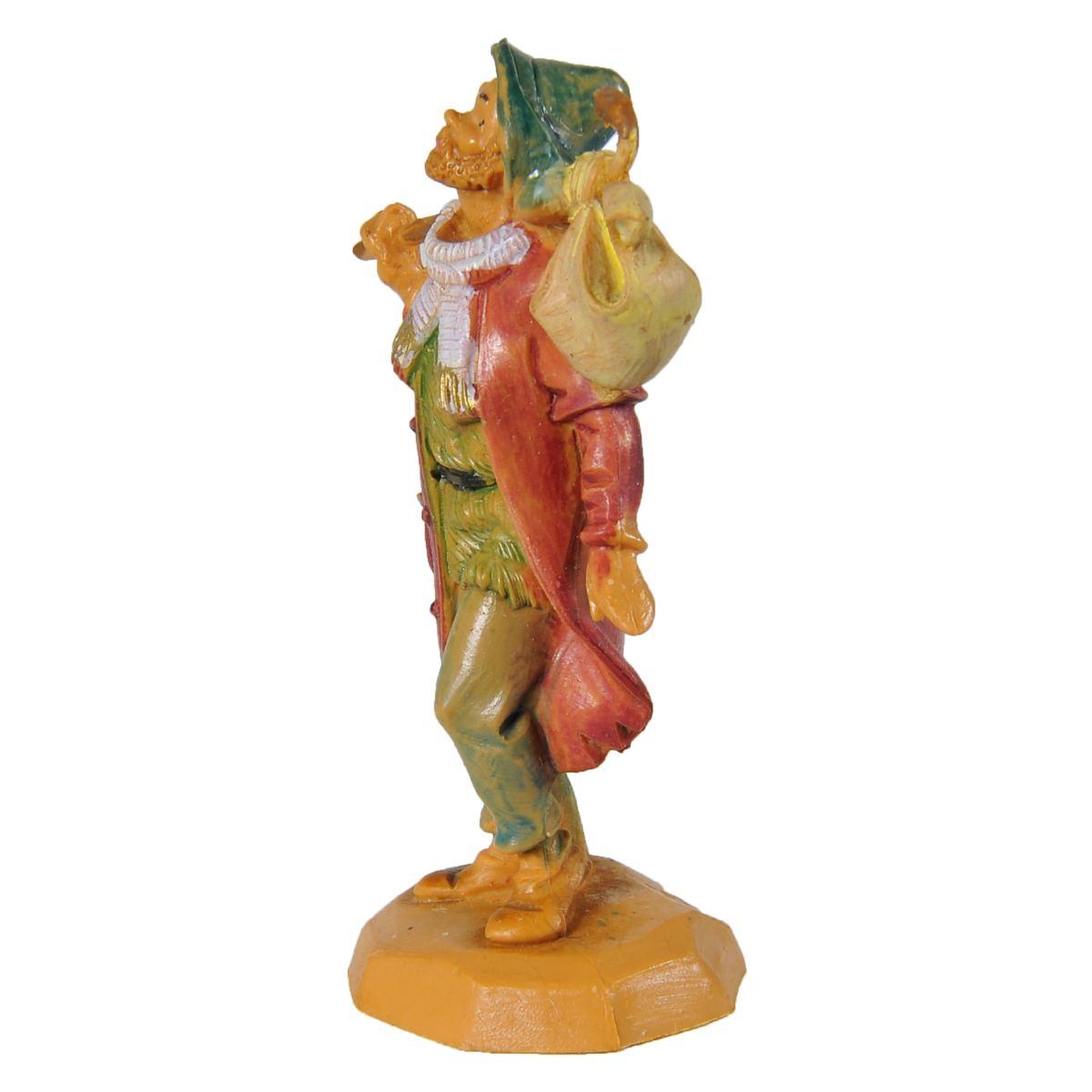 Statua presepe 6.5 cm pastore fardello