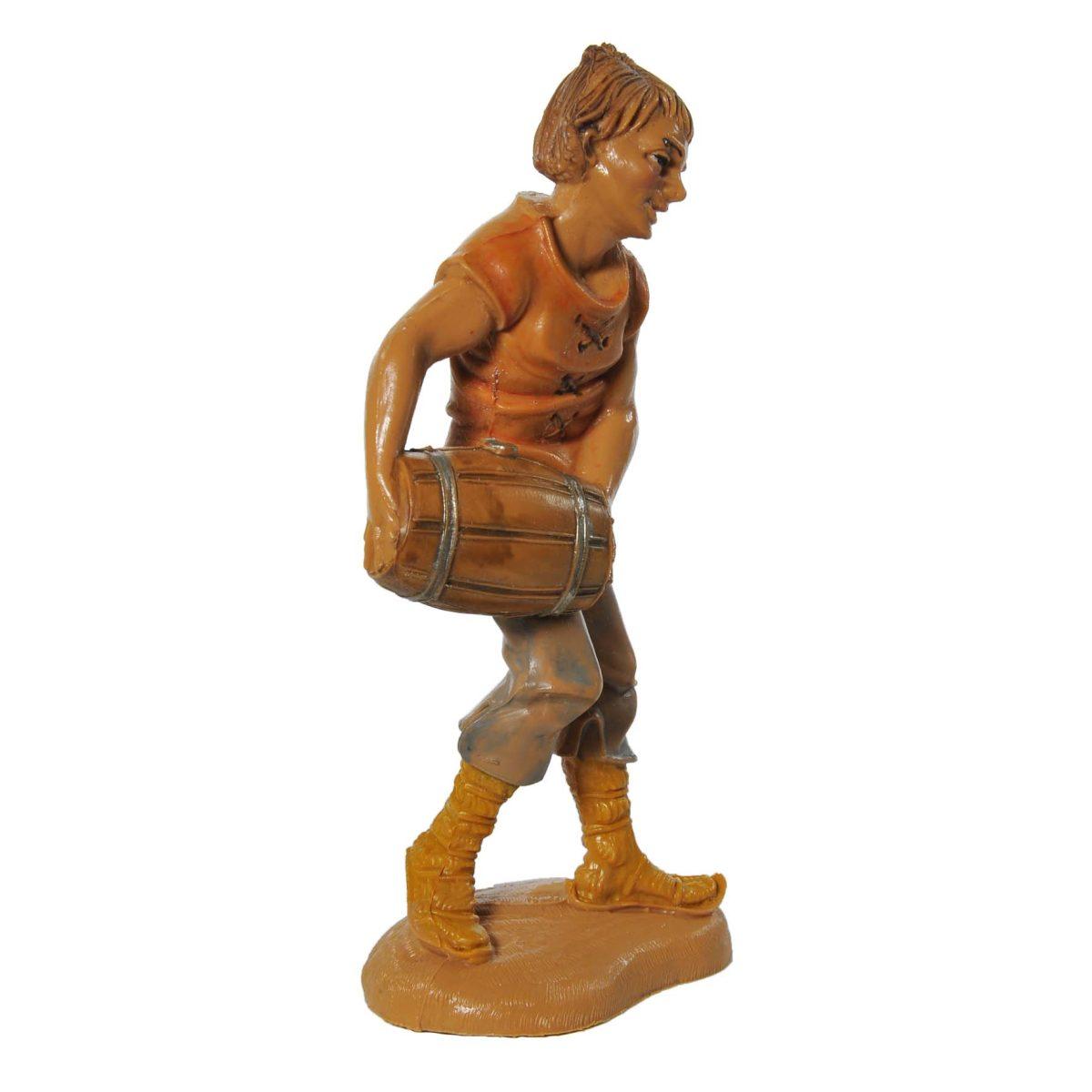 Statua presepe 10 cm pastore botte