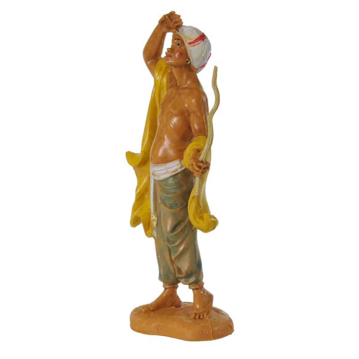 Statua presepe 10 cm pastore frusta