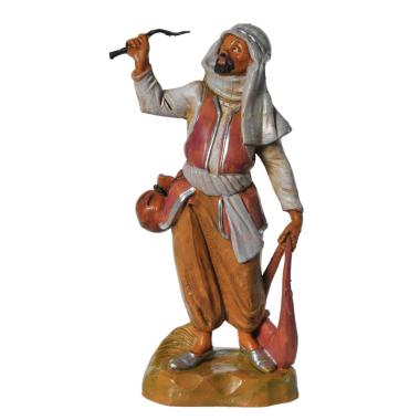 Statua presepe 12 cm pastore frusta