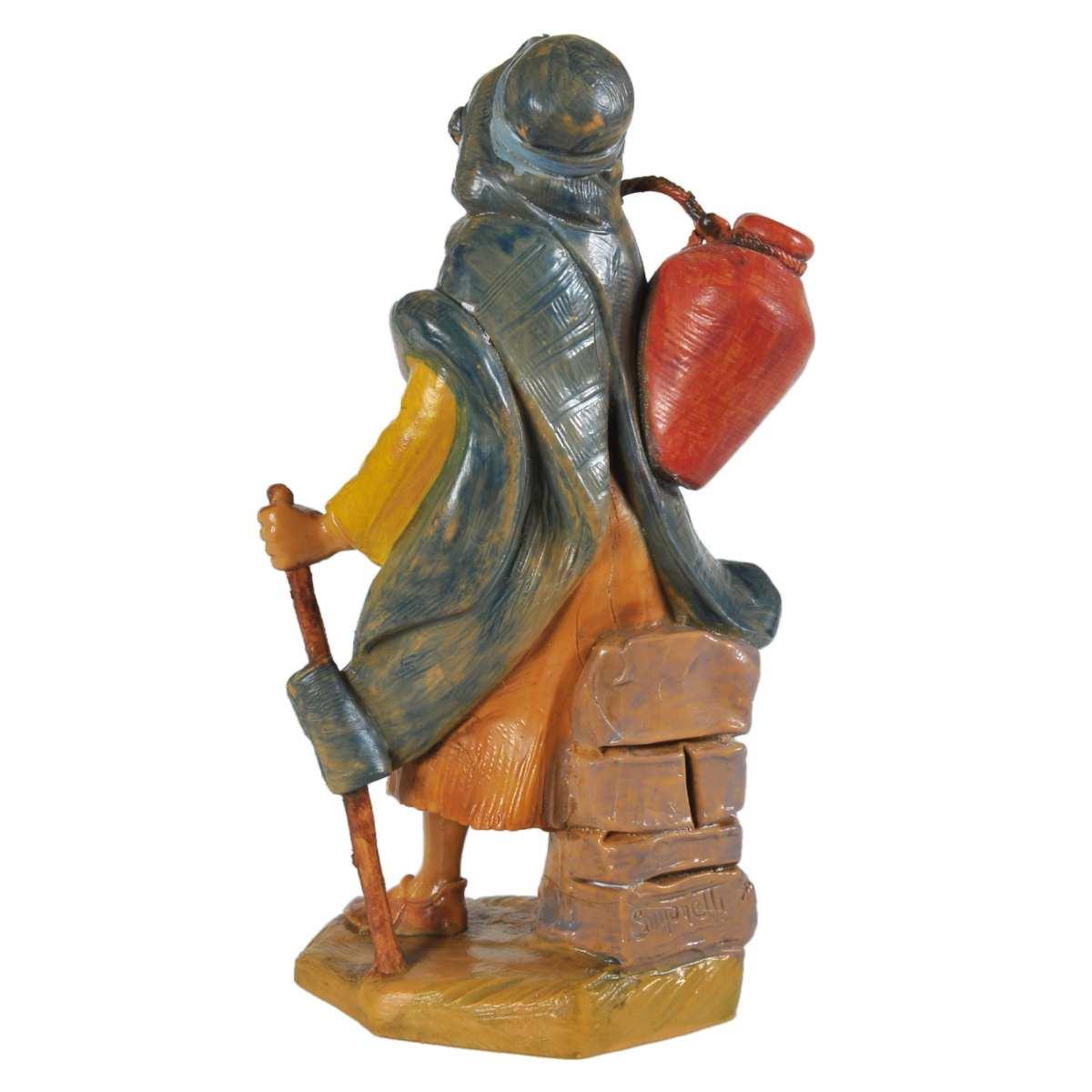 Statua presepe 12 cm pastore anfora