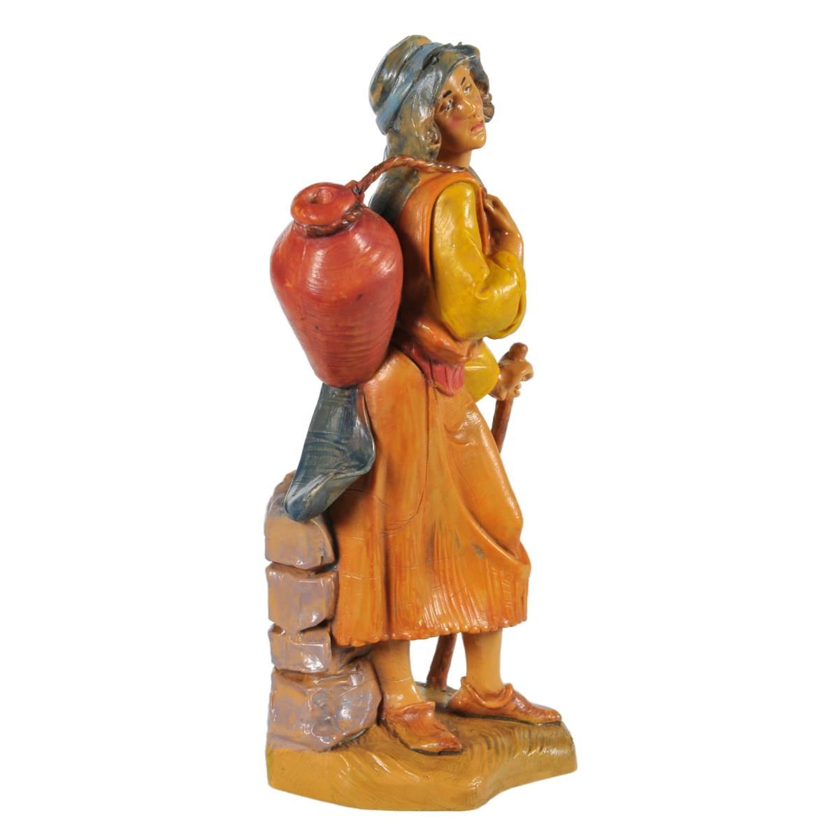 Statua presepe 12 cm pastore anfora