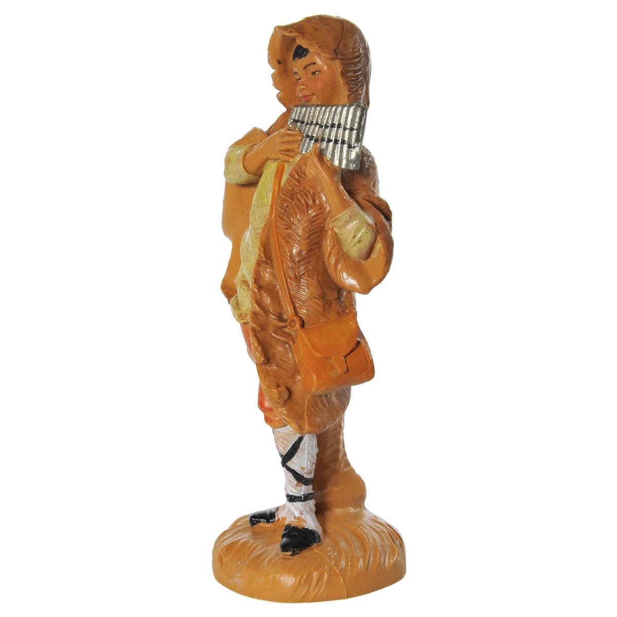 Statua presepe 12 cm pastore armonica