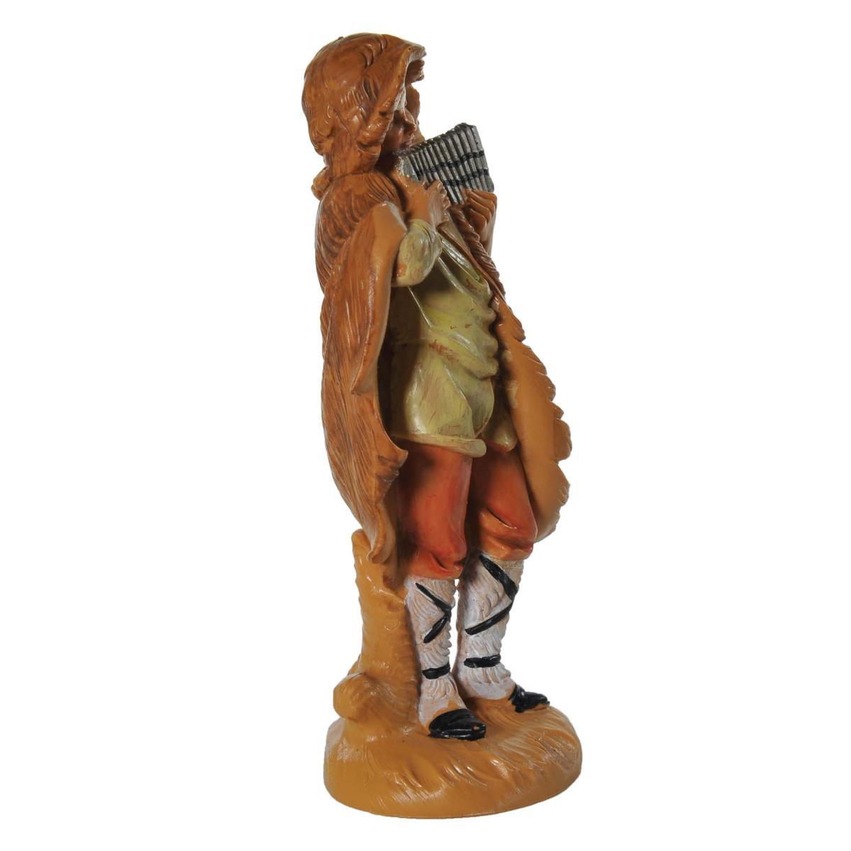 Statua presepe 12 cm pastore armonica