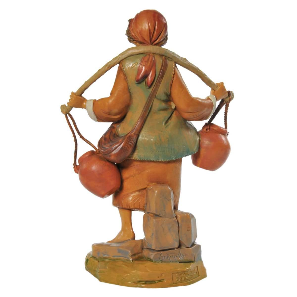 Statua presepe 19 cm pastore acquaiolo con secchi