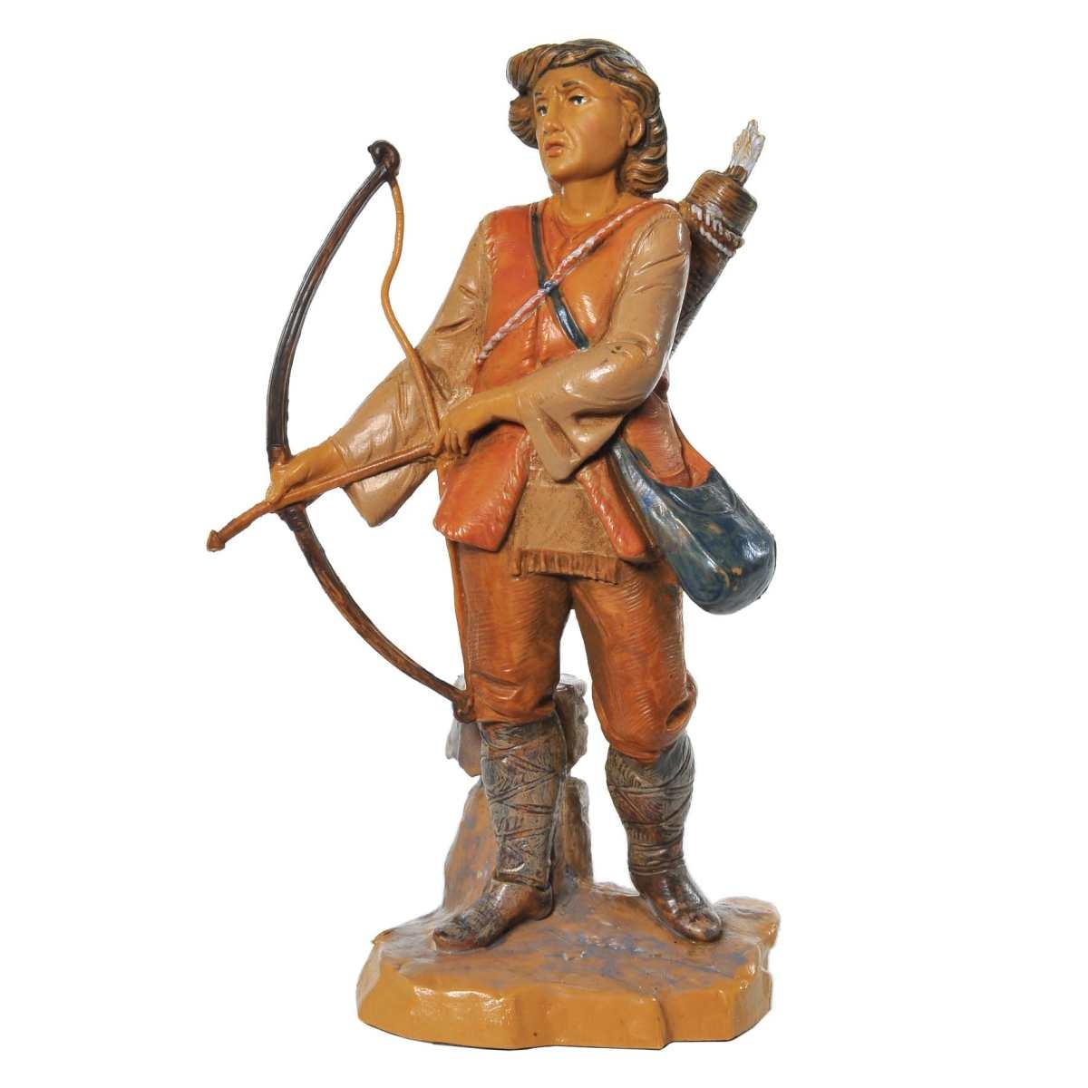 Statua presepe 12 cm cacciatore arco