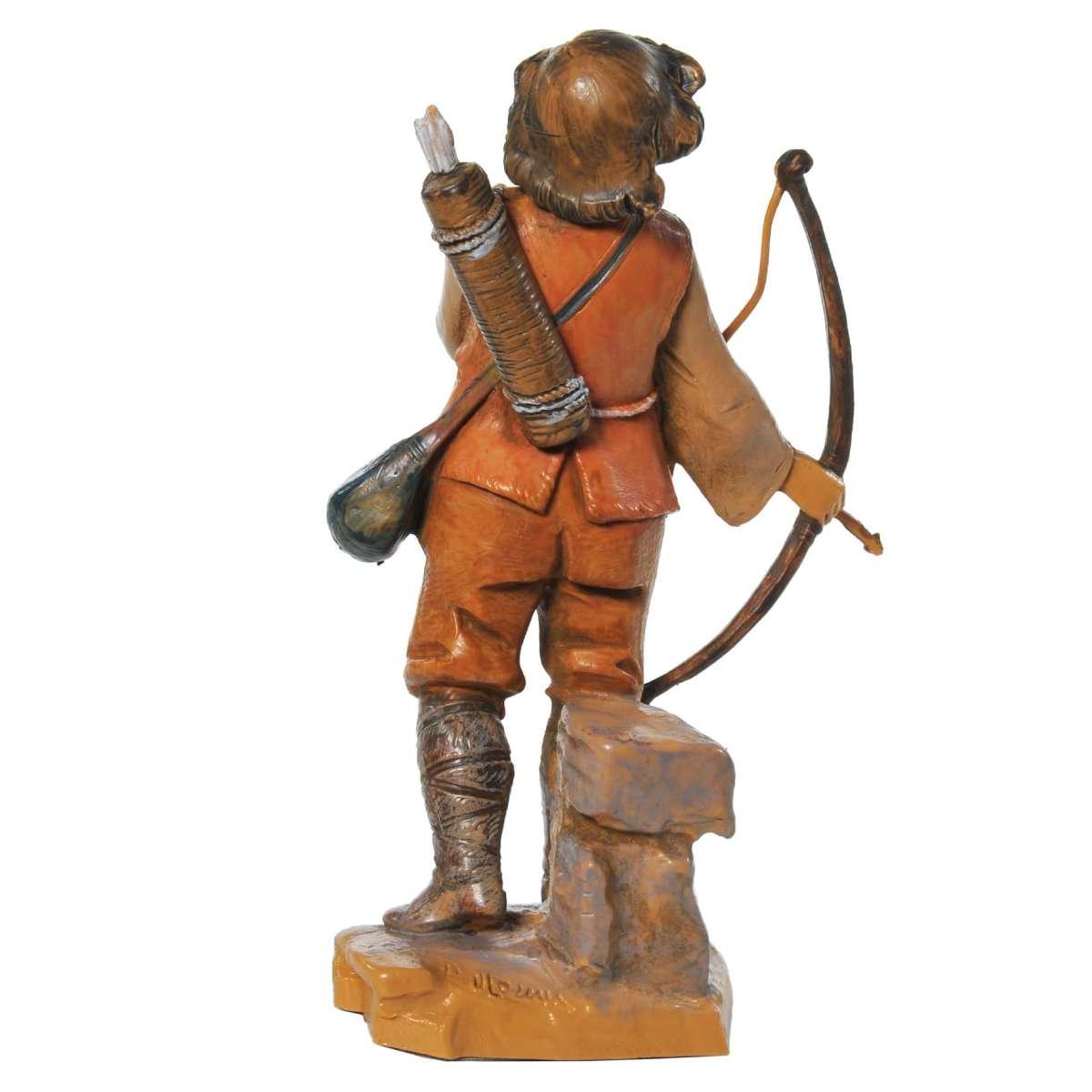 Statua presepe 12 cm cacciatore arco