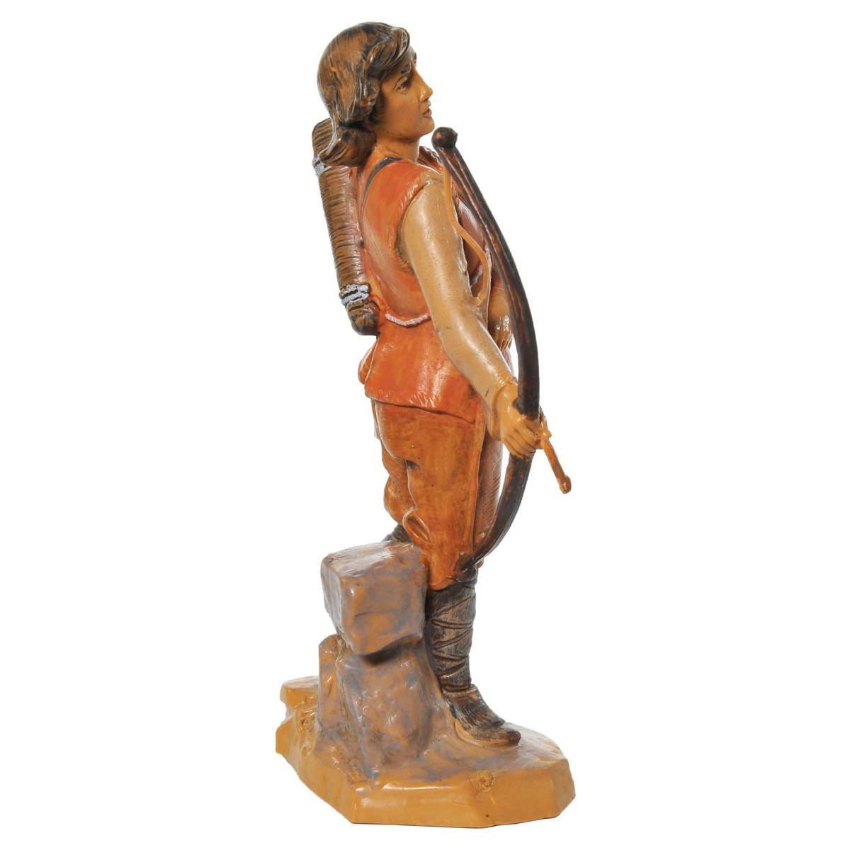 Statua presepe 12 cm cacciatore arco