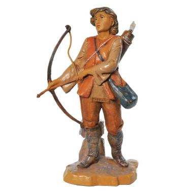 Statua presepe 12 cm cacciatore arco
