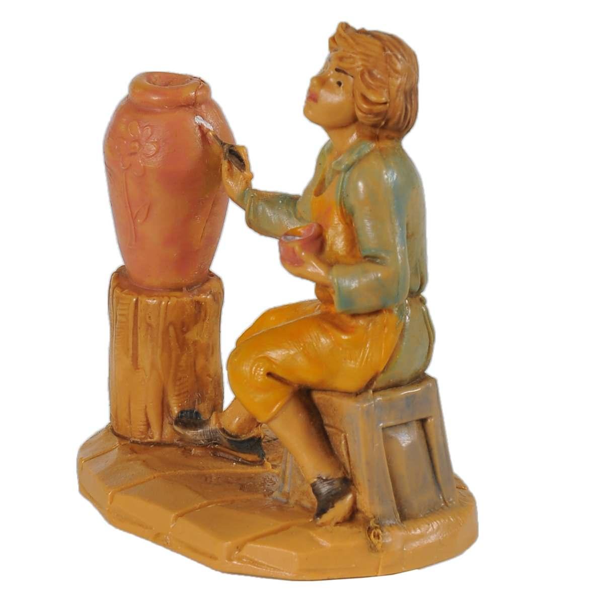Statua presepe 6.5 cm pastore vasaio