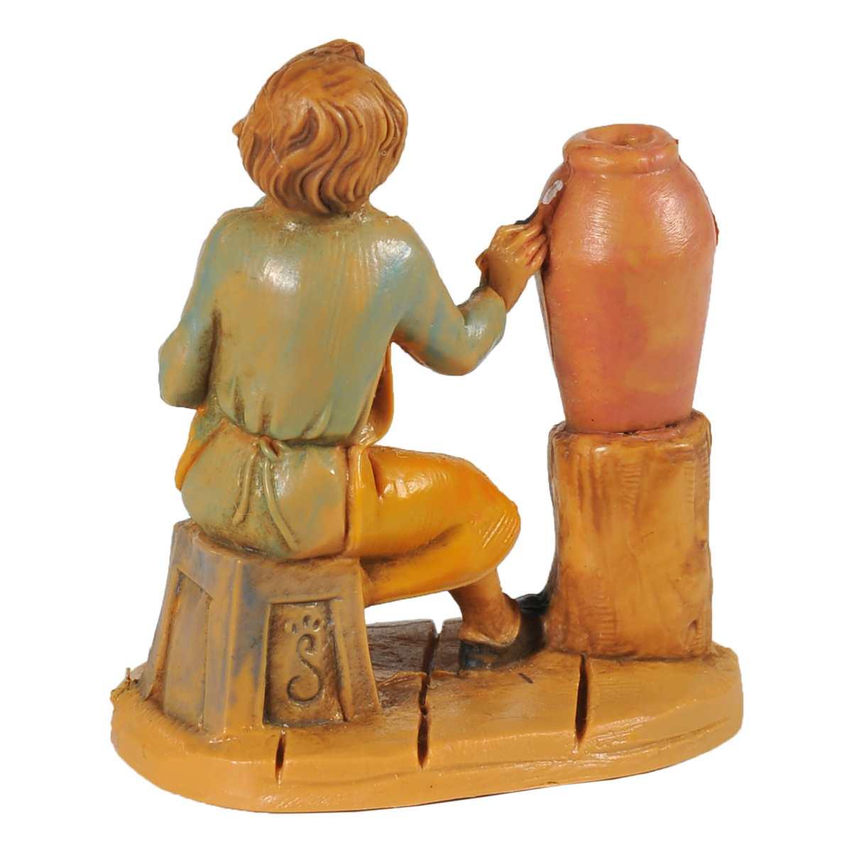 Statua presepe 6.5 cm pastore vasaio