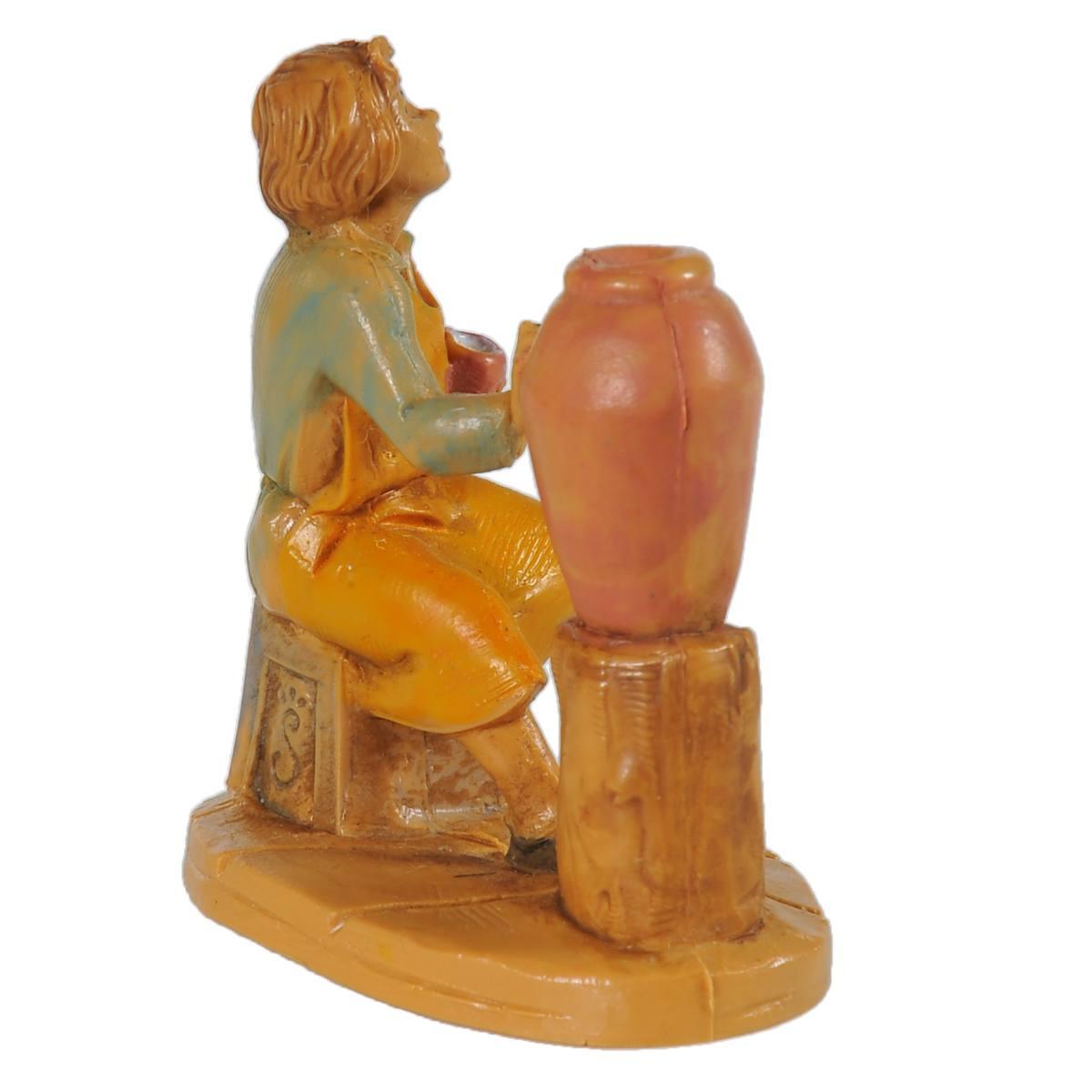 Statua presepe 6.5 cm pastore vasaio