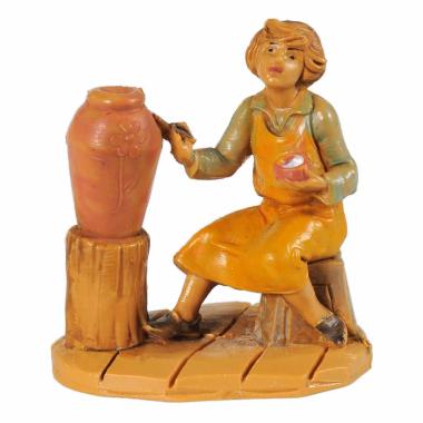 Statua presepe 6.5 cm pastore vasaio
