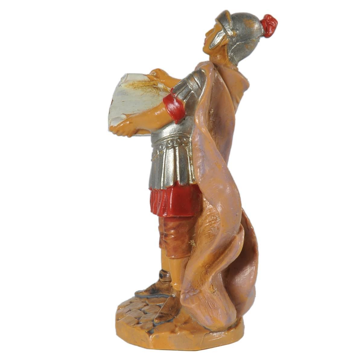 Statua presepe 6.5 cm soldato romano con pergamena