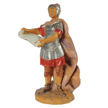 Statua presepe 6.5 cm soldato romano con pergamena