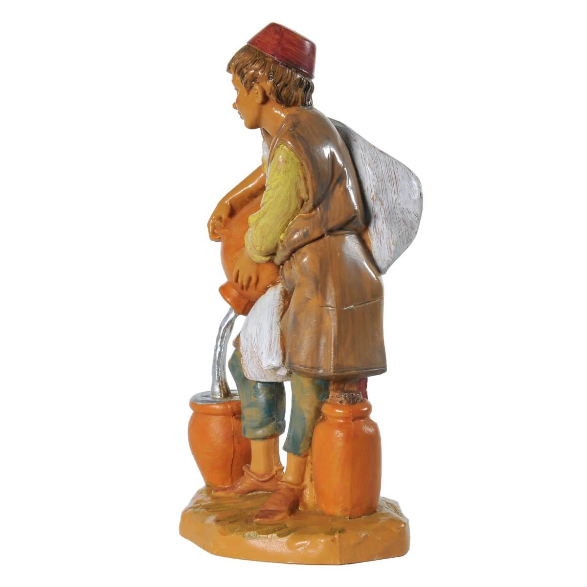 Statua presepe 12 cm pastore anfore
