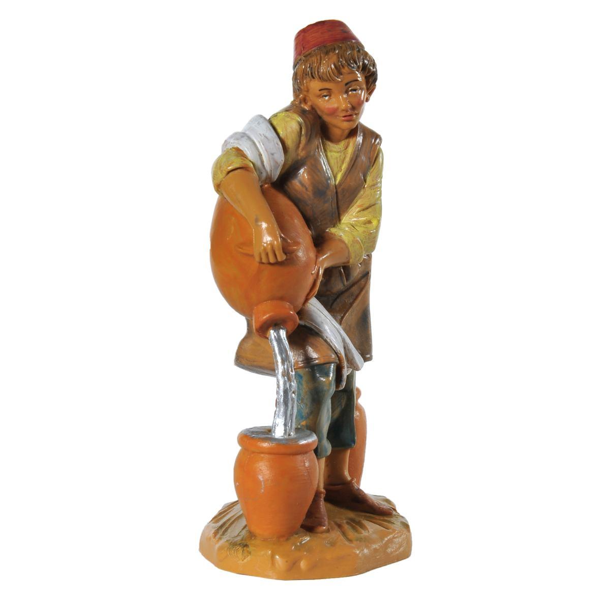 Statua presepe 12 cm pastore anfore