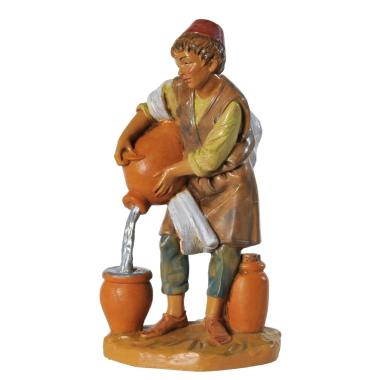 Statua presepe 12 cm pastore anfore