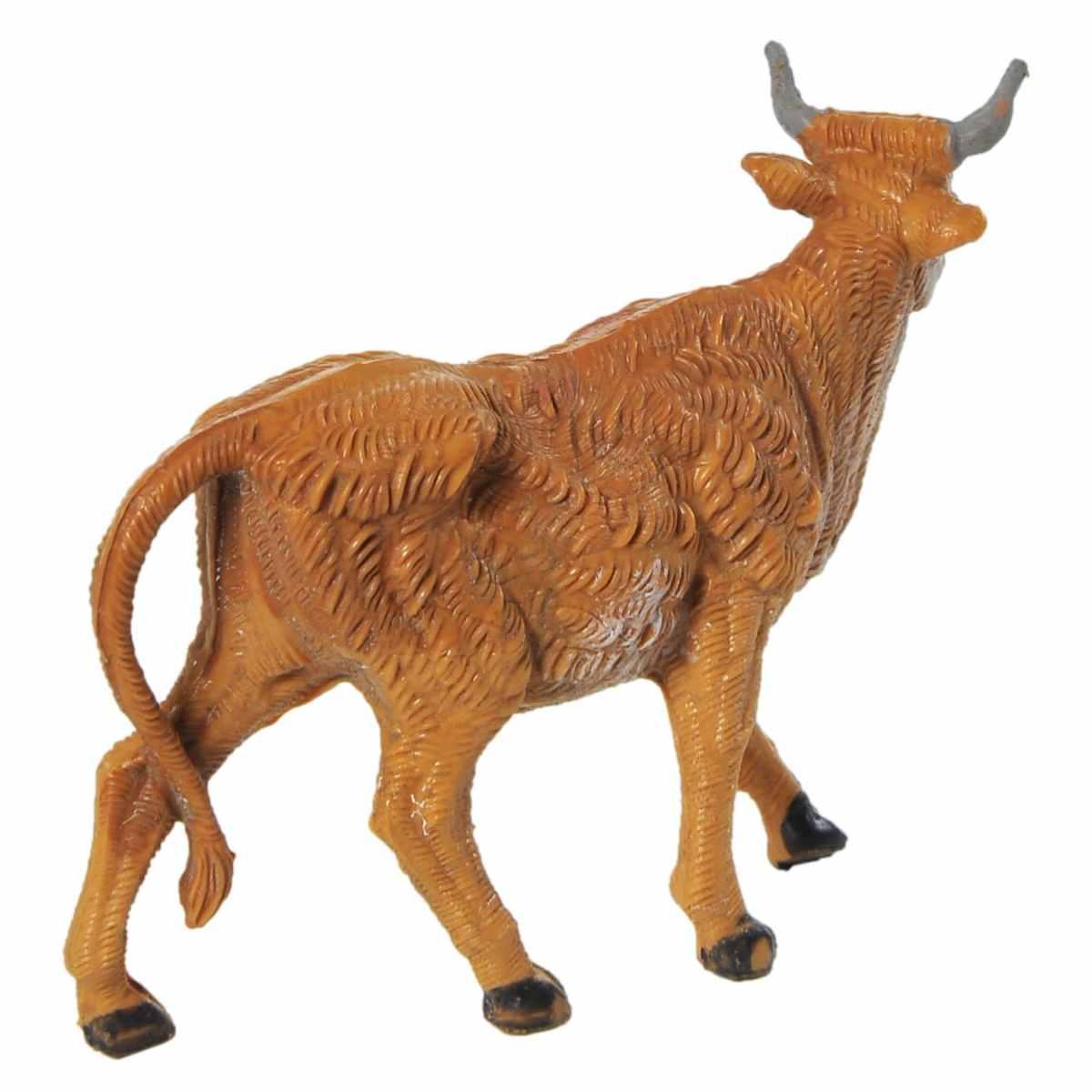 Statua presepe 6.5 cm bue in piedi
