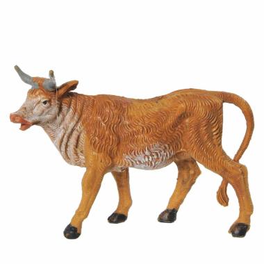 Statua presepe 6.5 cm bue in piedi