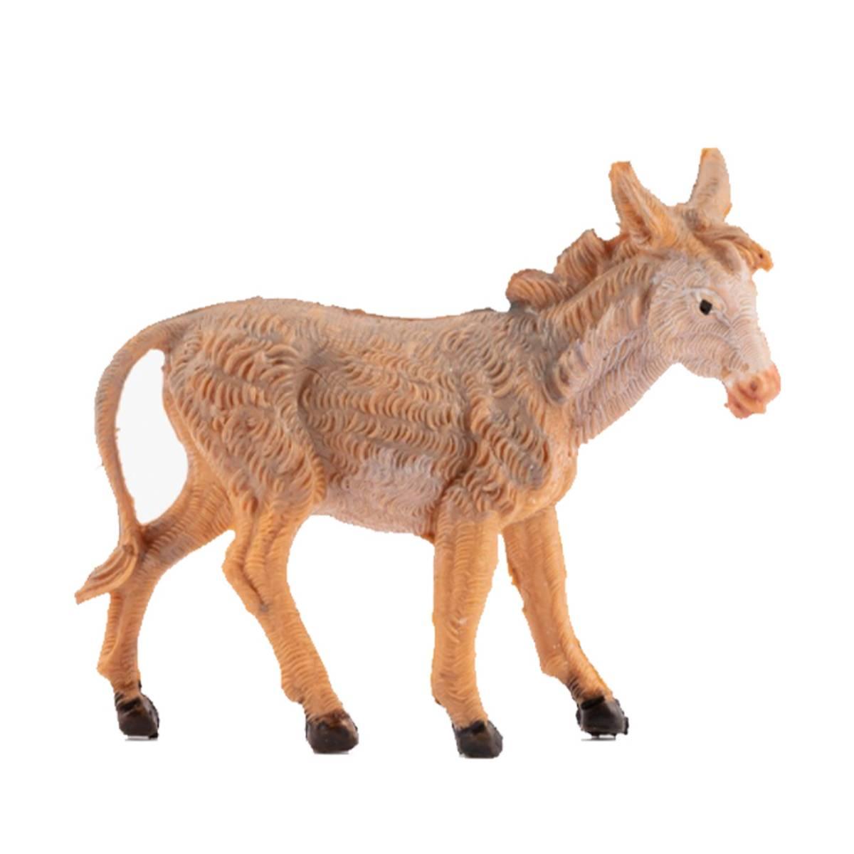 Statua presepe 6.5 cm asino in piedi