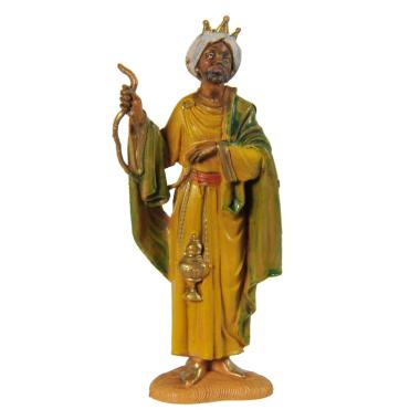 Statua presepe 10 cm re magio baldassarre