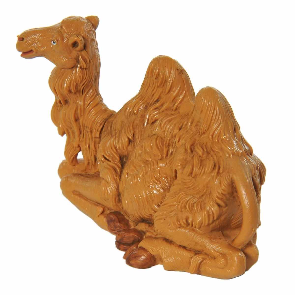 Statua presepe 10 cm cammello sdraiato