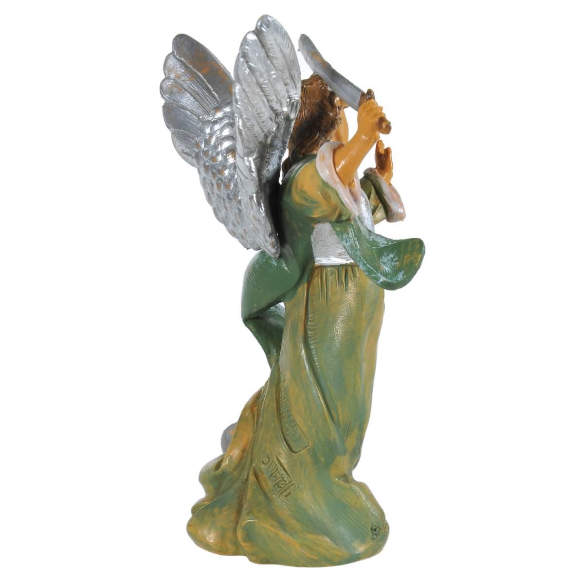 Statua presepe 12 cm angelo san michele spada