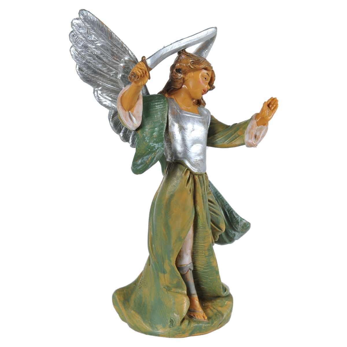 Statua presepe 12 cm angelo san michele spada