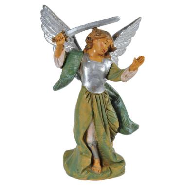 Statua presepe 12 cm angelo san michele spada