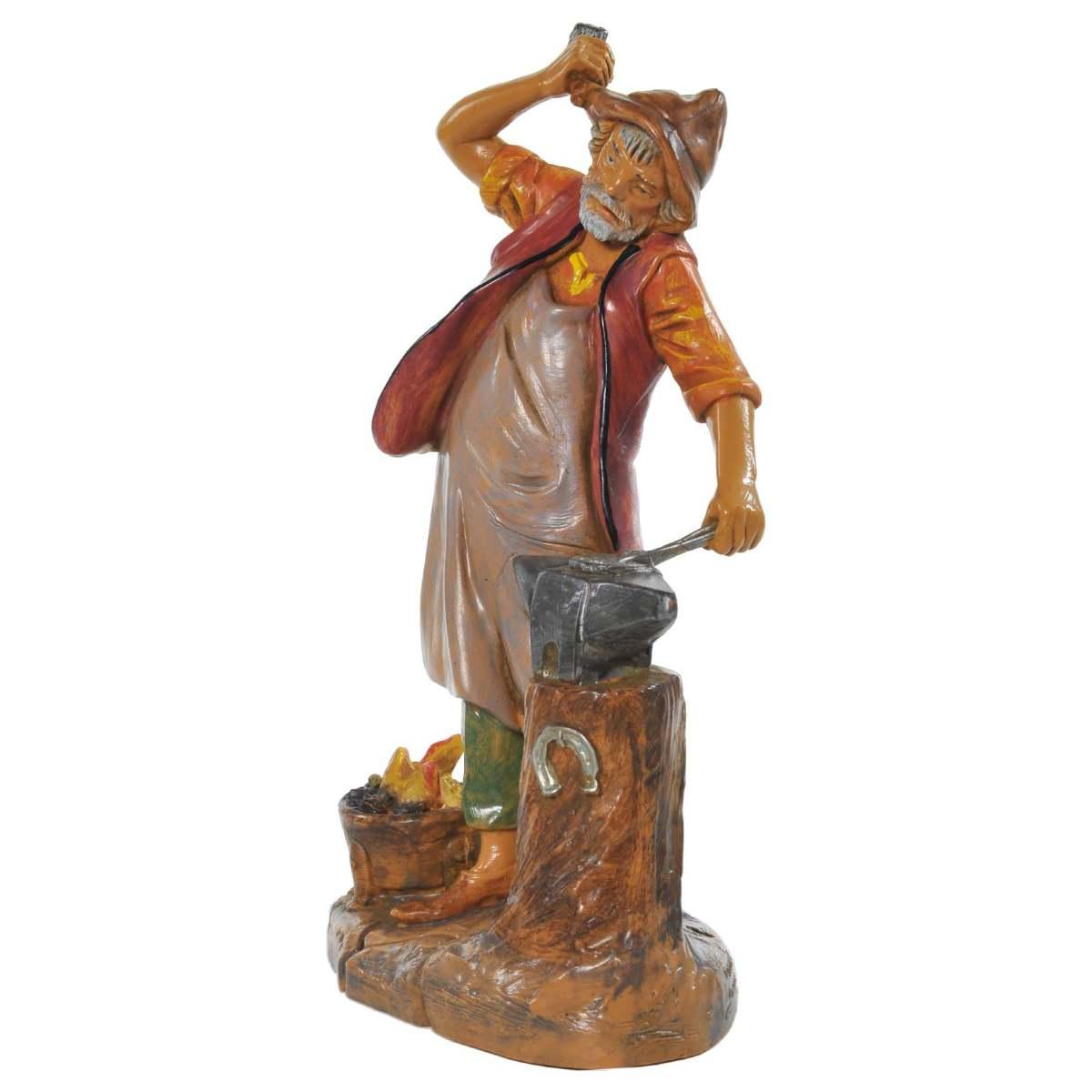 Statua presepe 19 cm fabbro banco lavoro