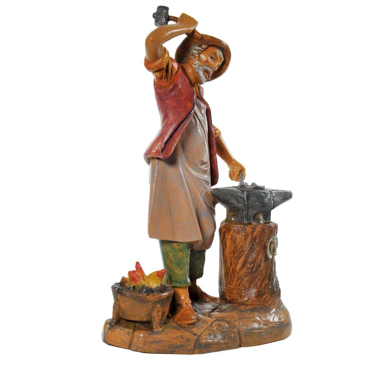 Statua presepe 19 cm fabbro banco lavoro