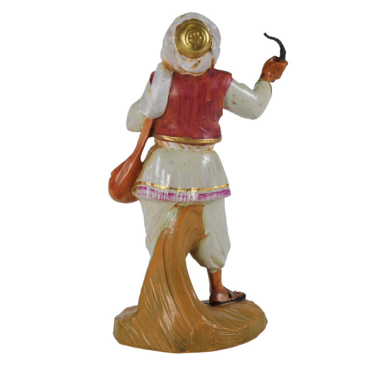 Statua presepe 19 cm pastore turbante