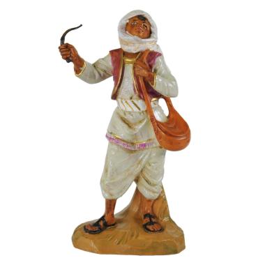 Statua presepe 19 cm pastore turbante